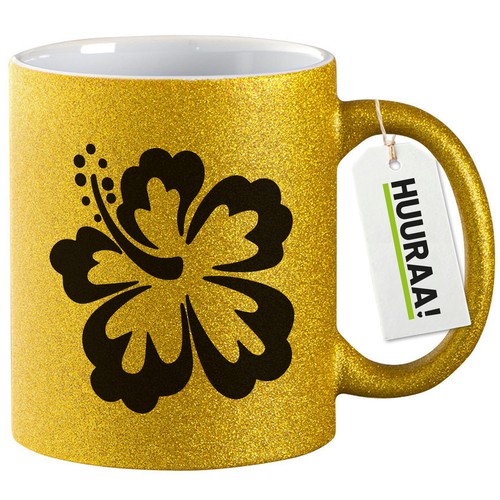Glitzertasse hibiskus - glitzertasse,