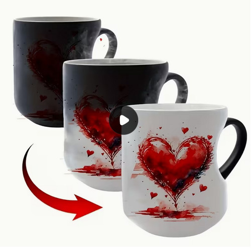 Tasse herzförmige magische - tasse,