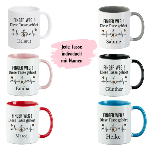 Tasse mit spruch - mit, weg