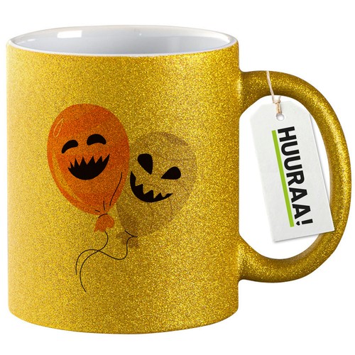 Glitzertasse gespensterballons - glitzertasse,