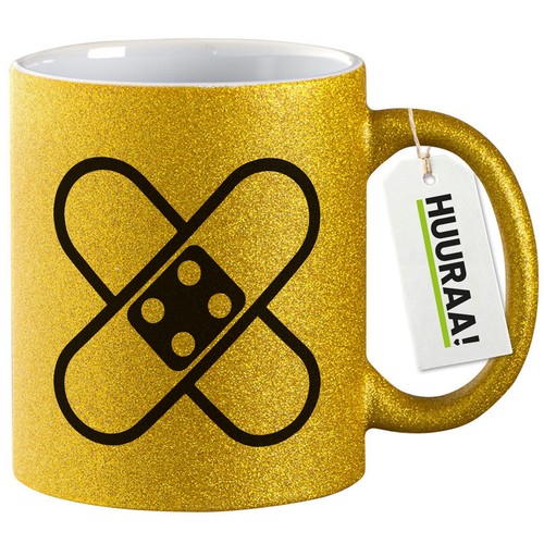 Glitzertasse pflaster symbol - glitzertasse,