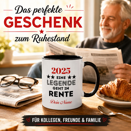 Personalisierte rentner tasse - rentner,