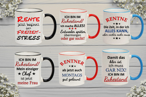 Tasse rentner ruhestand - tasse,