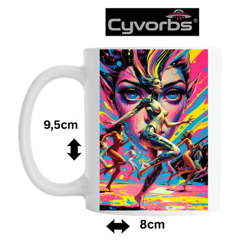 Kaffeetasse pop art cyberpunk - pop,