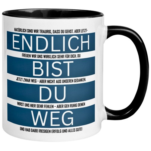Tasse abschied endlich - tasse, „endlich