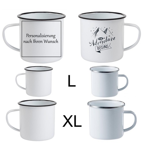 Emaille tasse kaffeebecher - emaille,