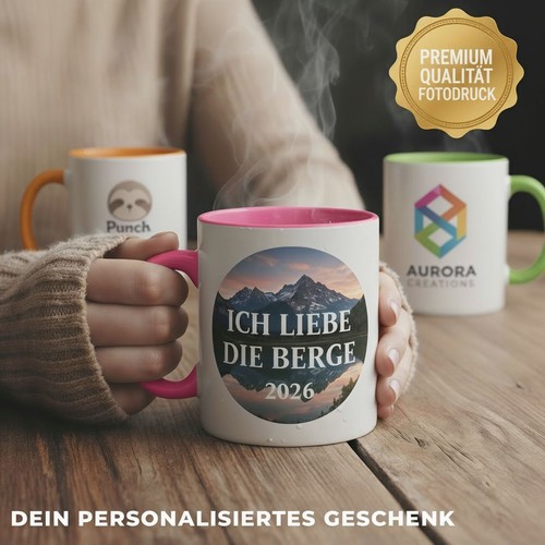 Fototasse farbig mit - , &