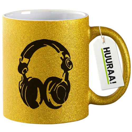 Glitzertasse kopfhörer - glitzertasse,
