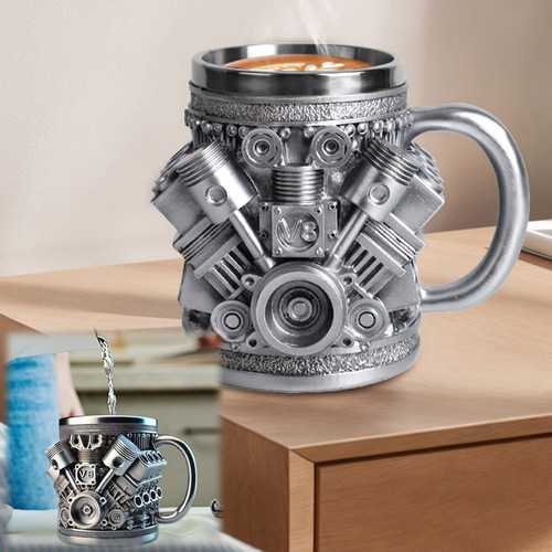 Motoren edelstahlbecher - v8,