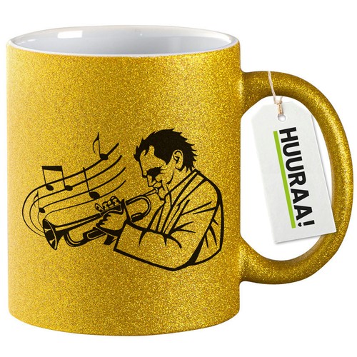 Glitzertasse trompeter - glitzertasse,
