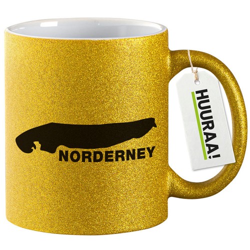 Glitzertasse norderney - glitzertasse,