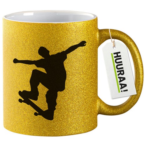 Glitzertasse skateboarder - glitzertasse,