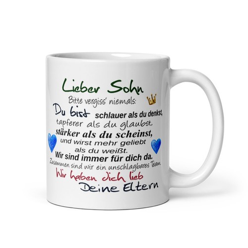 Tasse lieber sohn deine - sohn,