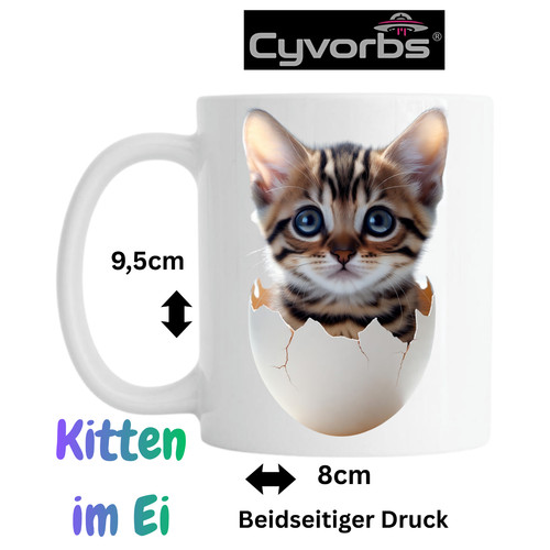 Kaffeetasse katze kitten ei - kitten, im